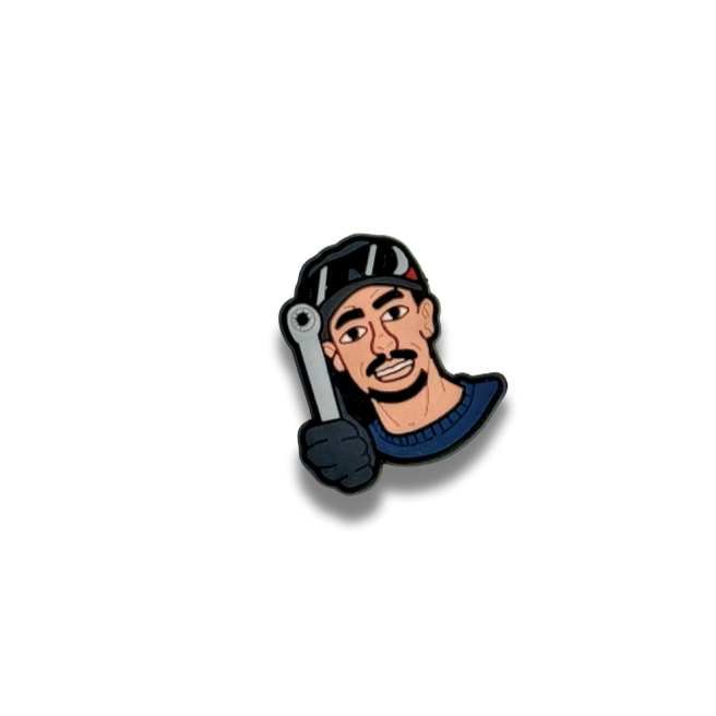 Ty The Car Guy Face Shoe Pin