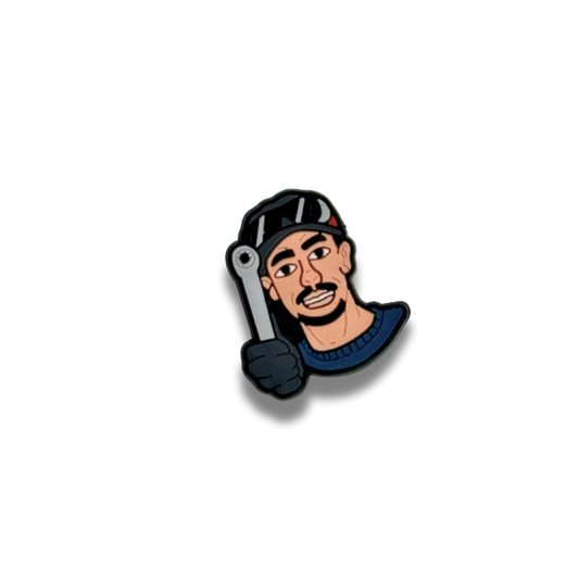 Ty The Car Guy Face Shoe Pin